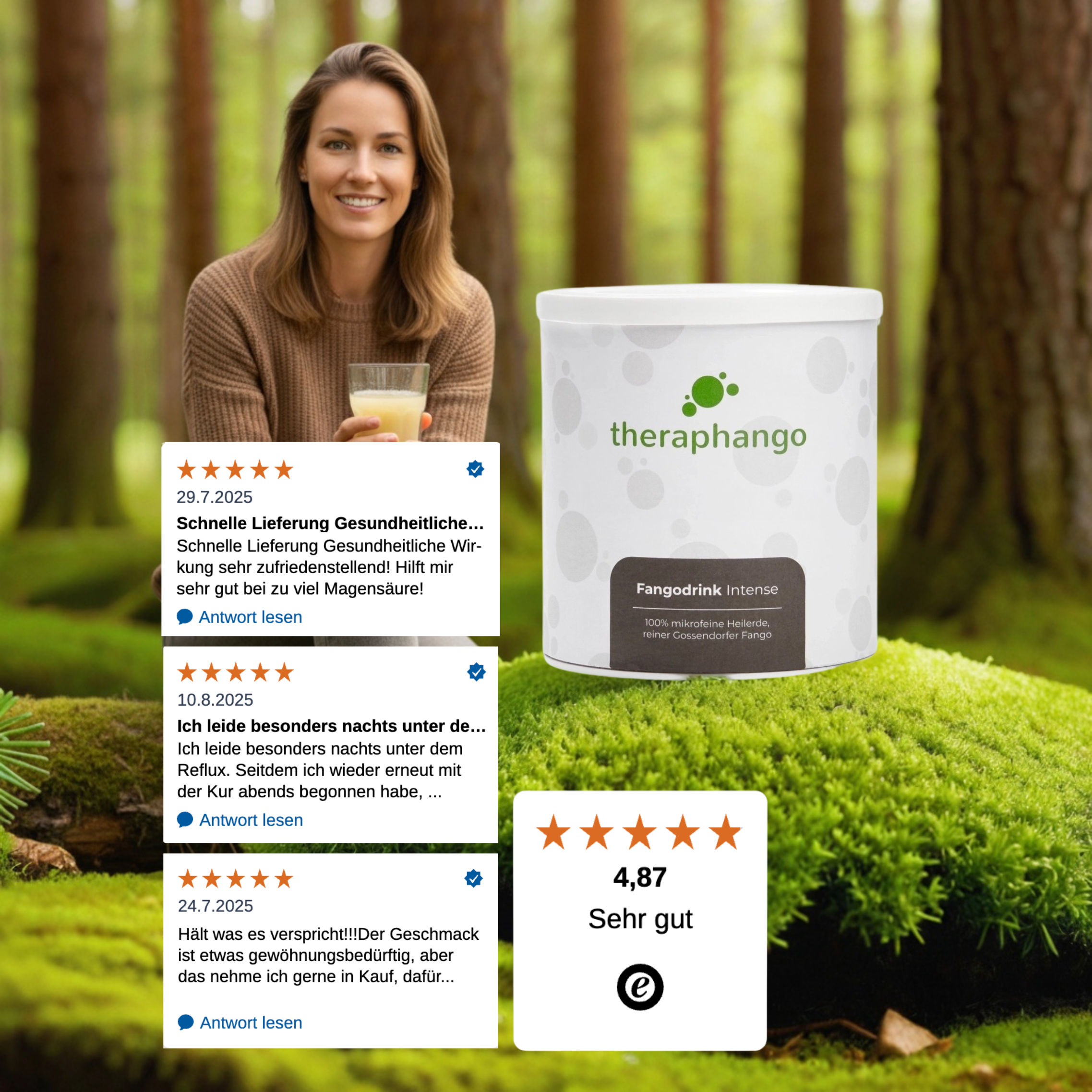 Fangodrink Intense - Natural drinking cure made from healing clay 220ml